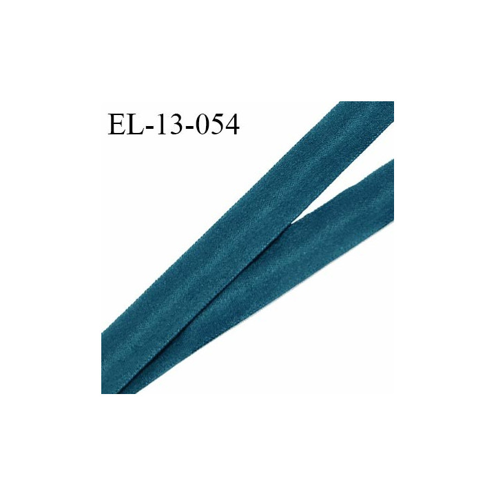 Elastique lingerie 13 mm haut de gamme pré plié couleur vert orient fabriqué en France pour une grande marque prix au mètre