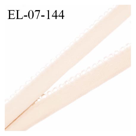 Elastique picot 7 mm lingerie couleur beige rosé ou dune haut de gamme fabriqué en France pour une grande marque prix au mètre