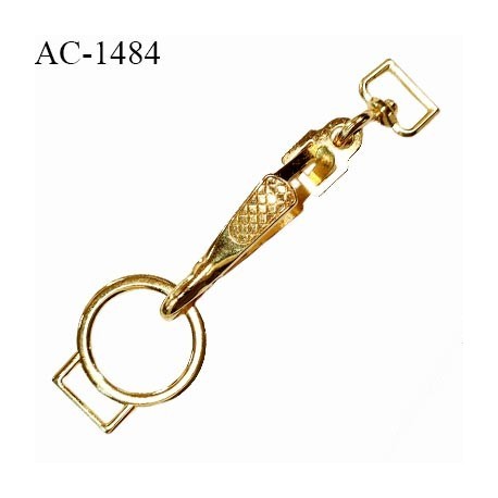 Attache brandebourg en métal couleur or longueur 12.5 cm largeur des attaches intérieur 15 mm extérieur 22 mm prix à la pièce