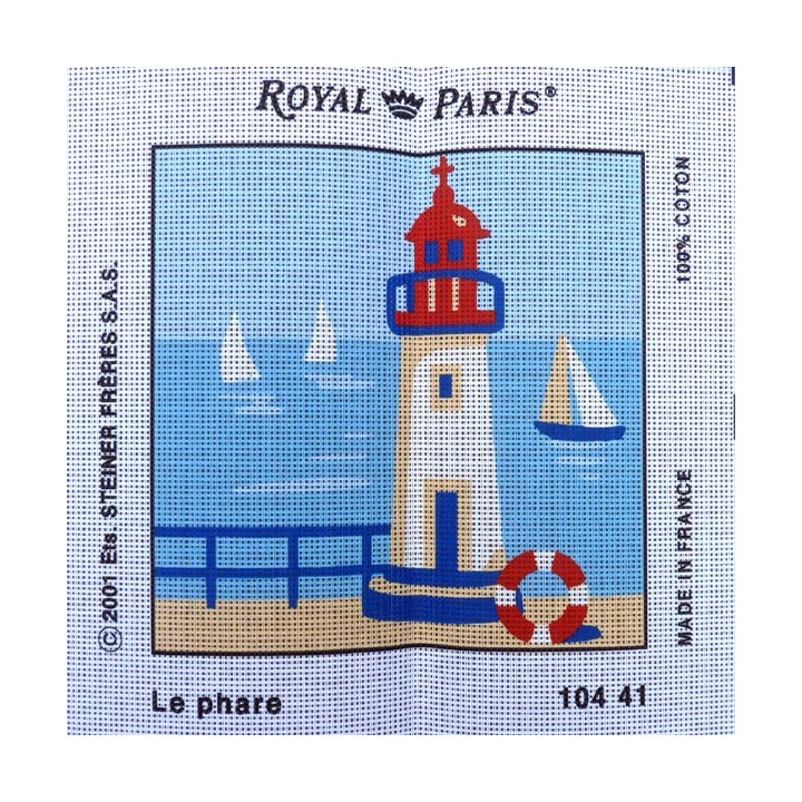 Canevas à broder 30 x 30 cm marque ROYAL PARIS thème LA MER les crabes