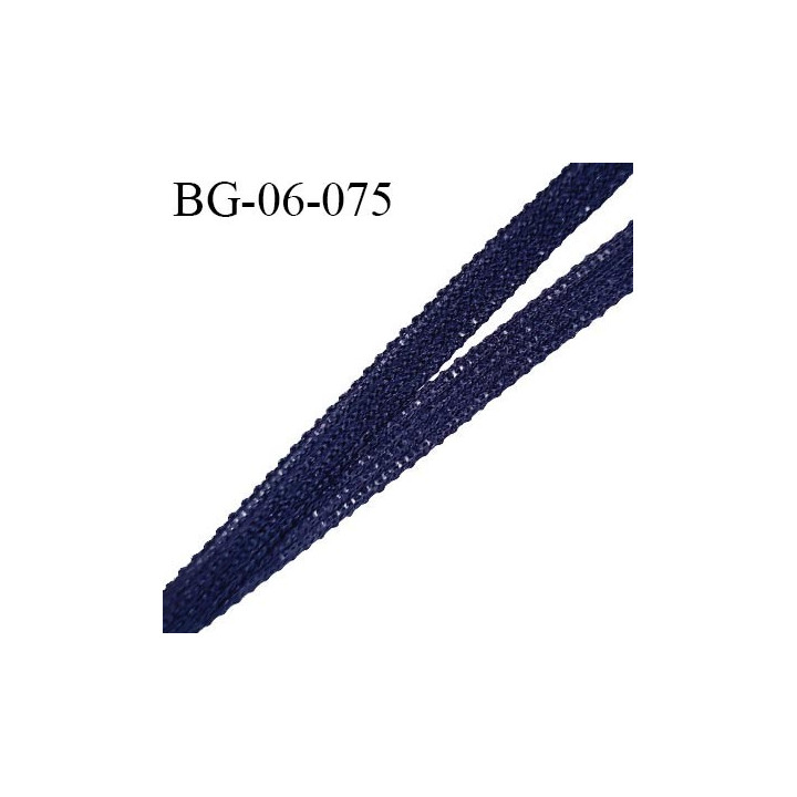 Droit fil à plat 6 mm semi rigide spécial lingerie et couture du prêt-à-porter couleur bleu eclipse prix au mètre