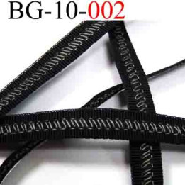 biais galon ruban couleur noir et gris avec décor   largeur 10 mm vendu au mètres 