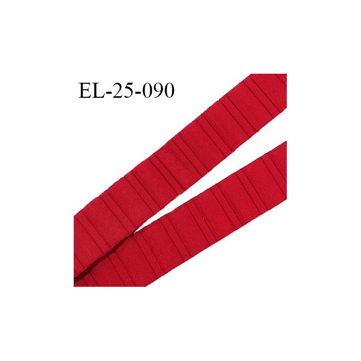 Elastique 24 mm bretelle et lingerie haut de gamme couleur rouge tentation largeur 24 mm fabriqué en France prix au mètre