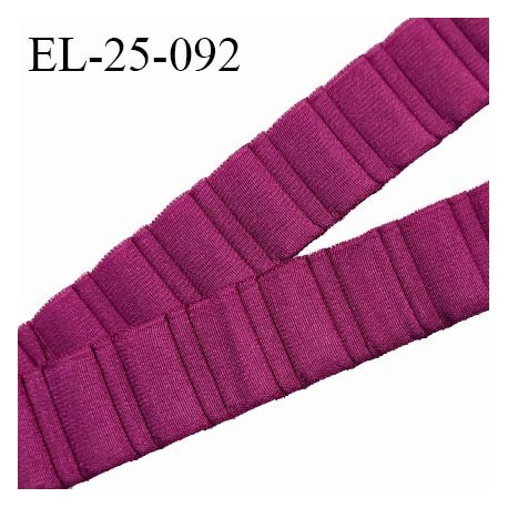 Elastique 24 mm bretelle et lingerie haut de gamme couleur magenta largeur 24 mm fabriqué en France prix au mètre