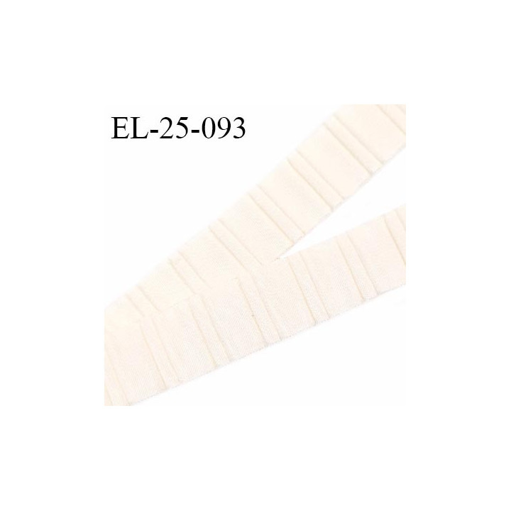 Elastique 24 mm bretelle et lingerie haut de gamme couleur chantilly largeur 24 mm fabriqué en France prix au mètre