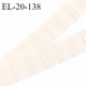 Elastique 20 mm bretelle et lingerie couleur chantilly froncé fabriqué en France pour une grande marque prix au mètre