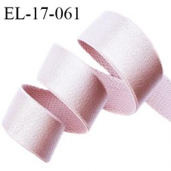 Elastique 16 mm lingerie haut de gamme couleur gris rosé brillant largeur 16 mm prix au mètre