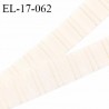 Elastique 16 mm bretelle et lingerie couleur chantilly froncé fabriqué en France pour une grande marque prix au mètre