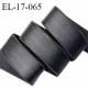 Elastique 16 mm bretelle et lingerie couleur gris graphite brillant fabriqué en France pour une grande marque prix au mètre