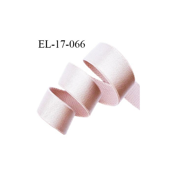 Elastique 16 mm lingerie haut de gamme couleur blush brillant largeur 16 mm prix au mètre