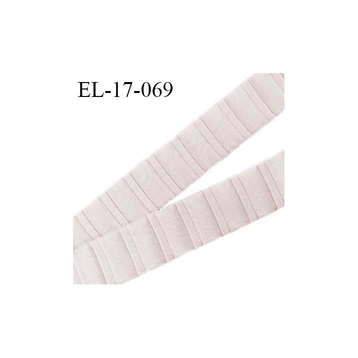 Elastique 16 mm bretelle et lingerie couleur fumé froncé fabriqué en France pour une grande marque largeur 16 mm prix au mètre