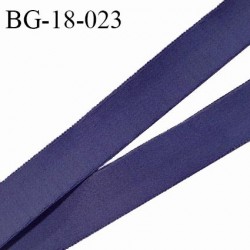 Devant bretelle 18 mm en polyamide attache bretelle rigide pour anneaux couleur bleu marine haut de gamme prix au mètre