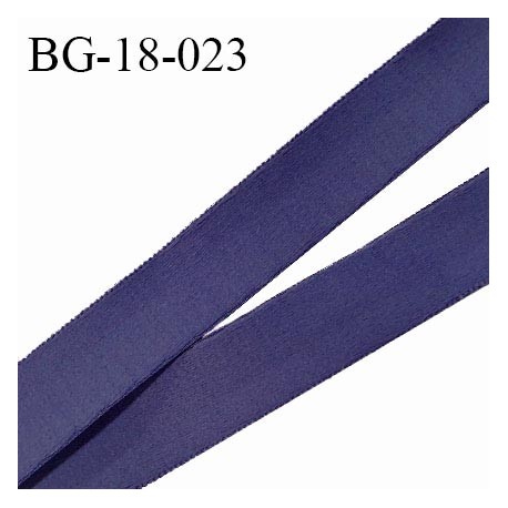 Devant bretelle 18 mm en polyamide attache bretelle rigide pour anneaux couleur bleu marine haut de gamme prix au mètre