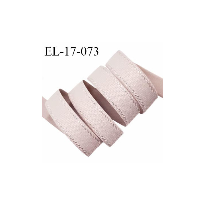 Elastique 16 mm bretelle et lingerie avec surpiqûres couleur fumé fabriqué en France pour une grande marque prix au mètre