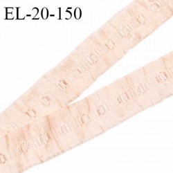Elastique 19 mm froncé bretelle et lingerie couleur rose amour élasticité 40 % dessous très doux largeur 19 mm prix au mètre