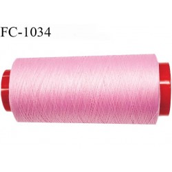 Cone 2000 mètres de fil mousse n°100 polyamide fil super qualité couleur rose longueur 2000 m bobiné en France