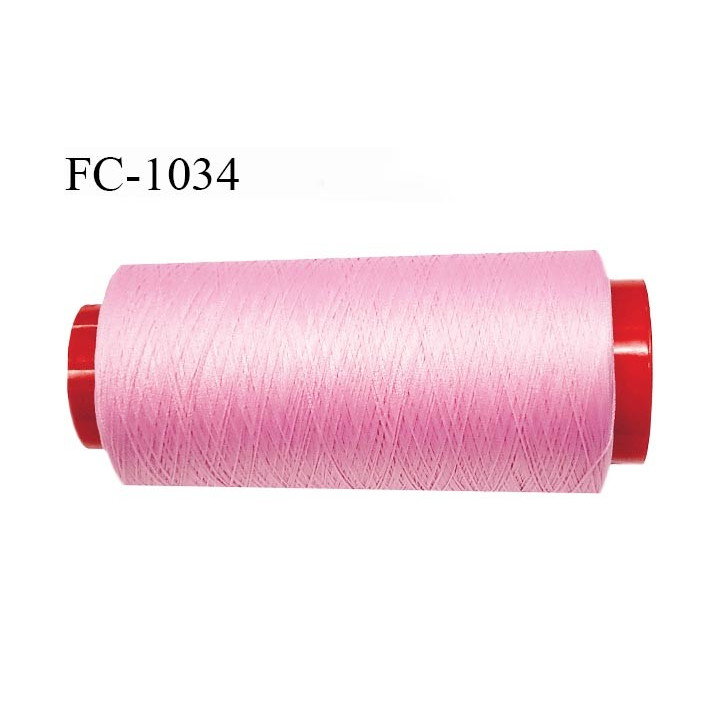 Cone 2000 mètres de fil mousse n°100 polyamide fil super qualité couleur rose longueur 2000 m  bobiné en France