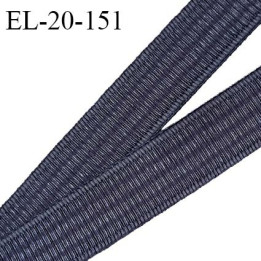 Elastique 19 mm bretelle et lingerie couleur gris graphite légèrement brillant très beau fabriqué en France prix au mètre