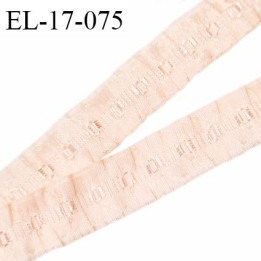 Elastique 16 mm froncé bretelle et lingerie couleur rose amour élasticité 40 % dessous très doux largeur 16 mm prix au mètre