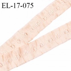 Elastique 16 mm froncé bretelle et lingerie couleur rose amour élasticité 40 % dessous très doux largeur 16 mm prix au mètre