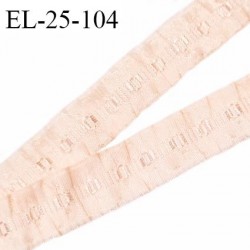 Elastique 24 mm froncé bretelle et lingerie couleur rose amour élasticité 40 % dessous très doux largeur 24 mm prix au mètre