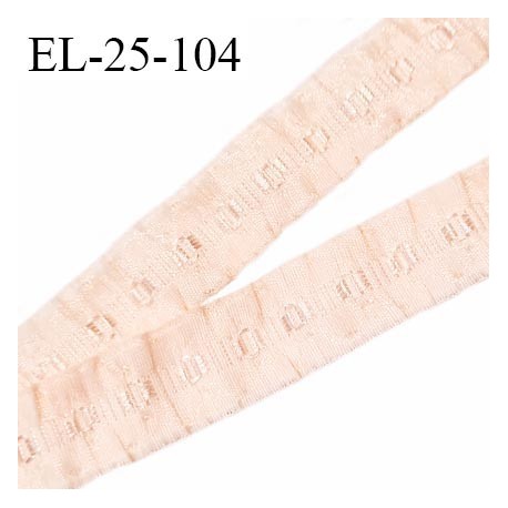 Elastique 24 mm froncé bretelle et lingerie couleur rose amour élasticité 40 % dessous très doux largeur 24 mm prix au mètre