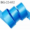 Devant bretelle 22 mm en polyamide attache bretelle rigide pour anneaux couleur bleu brillant haut de gamme prix au mètre