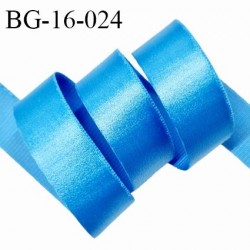 Devant bretelle 16 mm en polyamide attache bretelle rigide pour anneaux couleur bleu haut de gamme prix au mètre
