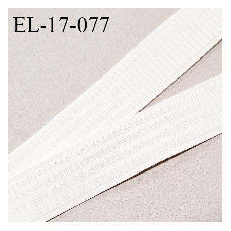 Elastique 16 mm bretelle et lingerie couleur naturel légèrement brillant fabriqué en France pour une grande marque prix au mètre