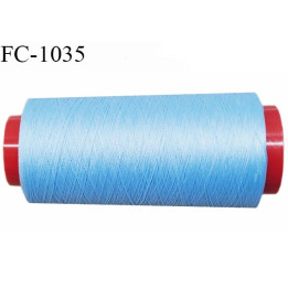 Cone 2000 mètres de fil mousse n°100 polyamide fil super qualité couleur bleu ciel longueur 2000 m  bobiné en France