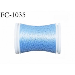 Cone 500 mètres de fil mousse n°100 polyamide fil super qualité couleur bleu ciel longueur 500 m bobiné en France