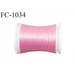 Bobine 500 mètres de fil mousse n°100 polyamide fil super qualité couleur rose longueur 500 m bobiné en France