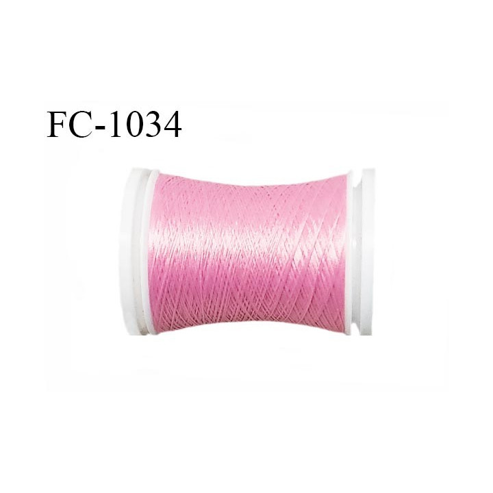 Cone 500 mètres de fil mousse n°100 polyamide fil super qualité couleur rose longueur 500 m  bobiné en France