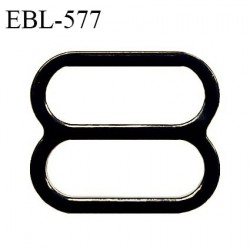 Réglette 16 mm de réglage de bretelle pour soutien gorge et maillot de bain en pvc noir largeur intérieure 16 mm prix à l'unité