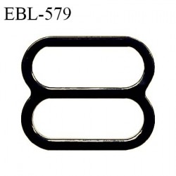 Réglette 19 mm de réglage de bretelle pour soutien gorge et maillot de bain en pvc noir largeur intérieure 19 mm prix à l'unité