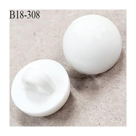 Bouton pvc 18 mm couleur naturel diamètre 18 mm prix à la pièce