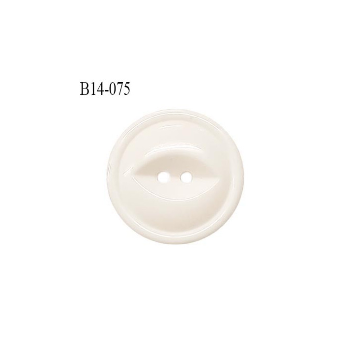 Bouton 14 mm en pvc couleur naturel 2 trous diamètre 14 mm épaisseur 3 mm prix à la pièce