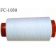 Cone 1000 m fil Polyester n° 80 couleur naturel longueur 1000 mètres fil européen bobiné en France certifié oeko tex