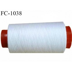 Cone 1000 m fil Polyester n° 80 couleur naturel longueur 1000 mètres fil européen bobiné en France certifié oeko tex