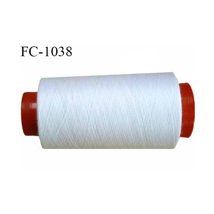 Cone 2000 m fil Polyester n° 80 couleur naturel longueur 2000 mètres fil européen bobiné en France certifié oeko tex