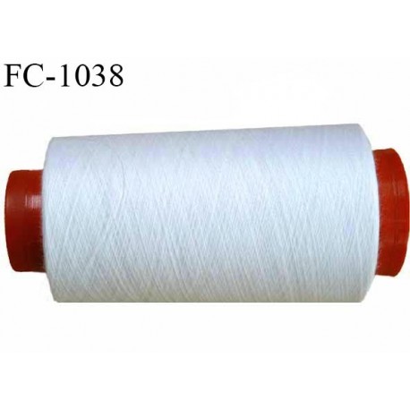 Cone 5000 m fil Polyester n° 80 couleur naturel longueur 5000 mètres fil européen bobiné en France certifié oeko tex