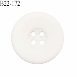 Bouton 22 mm en pvc couleur naturel 4 trous diamètre 22 mm épaisseur 4 mm prix à la pièce