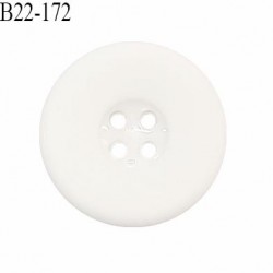 Bouton 22 mm en pvc couleur naturel 4 trous diamètre 22 mm épaisseur 4 mm prix à la pièce