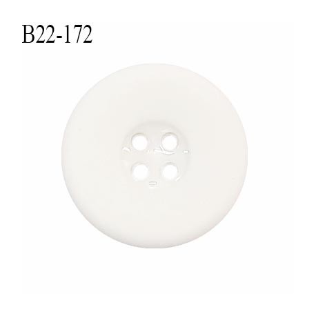 Bouton 22 mm en pvc couleur naturel 4 trous diamètre 22 mm épaisseur 4 mm prix à la pièce