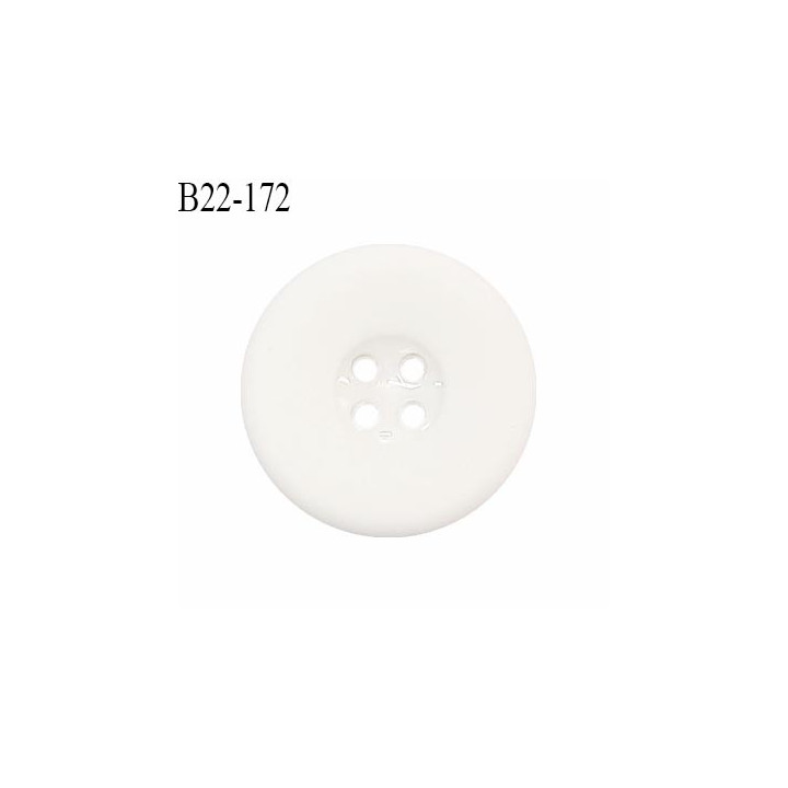Bouton 22 mm en pvc couleur naturel 4 trous diamètre 22 mm épaisseur 4 mm prix à la pièce