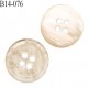 Bouton 14 mm en pvc couleur beige nacré et marbré diamètre 14 mm épaisseur 3 mm prix à la pièce