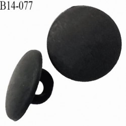 Bouton 14 mm en pvc couleur noir mat diamètre 14 mm épaisseur 2.5 mm accroche avec un anneau prix à la pièce