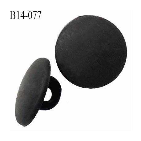 Bouton 14 mm en pvc couleur noir mat diamètre 14 mm épaisseur 2.5 mm accroche avec un anneau prix à la pièce