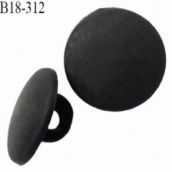 Bouton 18 mm en pvc couleur noir mat diamètre 18 mm épaisseur 2.5 mm accroche avec un anneau prix à la pièce