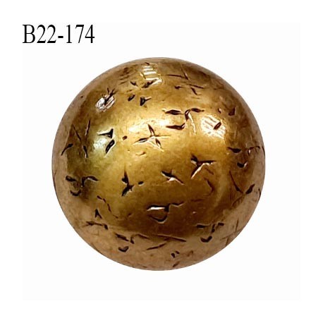Bouton 22 mm en pvc couleur laiton diamètre 22 mm épaisseur 6 mm accroche avec un anneau prix à la pièce